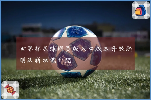 世界杯买球网页版入口版本升级说明及新功能介绍